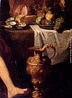 Hendrick Terbrugghen Paintings - Lot And His Daughters - detail by Hendrick Bloemaert